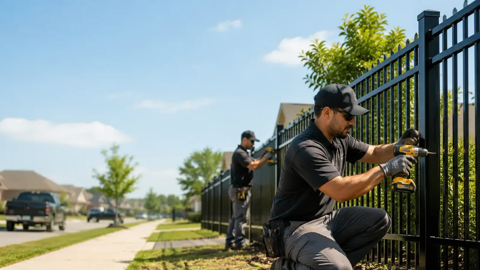 Metal Fence Installation in Sims, AR
